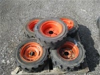 Bobcat Skid Steer Tires (QTY 5)