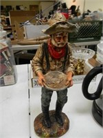 MINER PANNING FOR GOLD FIGURINE