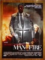 Affiche originale MAN ON FIRE - Densel Washington