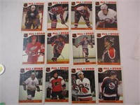 Lot de 12 cartes de hockey 1985-86