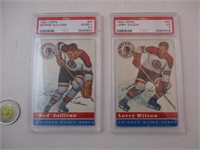 2 cartes de hockey Topps 1954