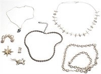 8 Assorted Sterling Silver Jewelry Articles