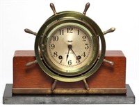 Seth Thomas "Mayflower 3" Ships Bell Mantel Clock