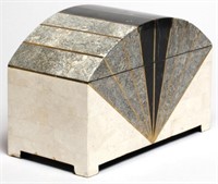 Maitland-Smith Vintage Tessellated Stone Box