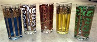 5 Stained Glass Cups