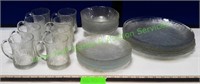 Vintage Pressed Glassware Set