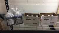 Gojo hand soap and bathroom cleaner