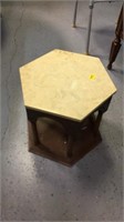 Ginger marble accent table
