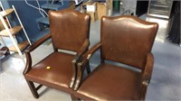 Two leather chairs