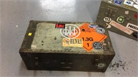 Large metal trunk