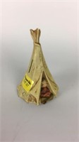 Cast Iron Indian teepee coin bank