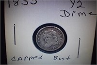 1835 Capped Bust 1/2 Dime