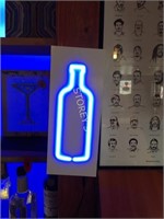 Pair of Illuminated Liquor Bottle Signs