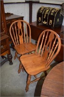 Pair of Wooden Dining Chairs