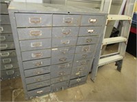 27 Drawer Metal File Cabinet