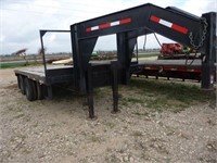 1999 TRAIL FRAME INDUSTRIES 18' GN FLATBED TRAILER