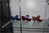 Fenton Red, Pink and Blue Shoes