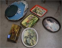 Vtg Metal Trays, Vtg Style Metal Trays and