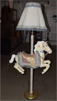 Carousel Horse Floor Lamp with Shade