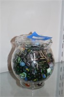 Glass Bowl of Marbles