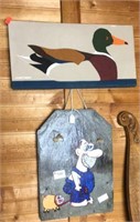 Hillbilly slate Art and fabric duck print
