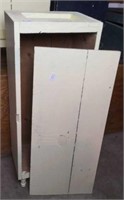 Painted footlocker cabinet