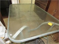 Glass Top Rectangular Patio Table
