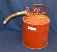 5 Gallon Red Metal Safety Fuel Can