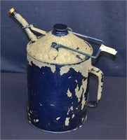 Antique 1 Gallon Galvanized Fuel Can