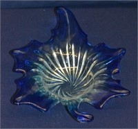 Handmade Glass Maple Leaf Bowl