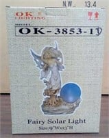 Okay lighting fairy solar light, size 9" W X 13" H
