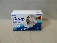 Kleenex slimfold dispenser hand towel kit