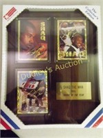 SHAQ "THE MAN" 1993 ROOKIE OF THE YEAR CARD PLAQUE