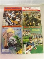 4 AUTOGRAPHED SPORTS ILLUSTRATED MAGAZINES (FRAN T