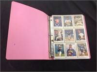 BINDER WITH SPORTS CARDS