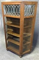 Oak Display Cabinet with Glass Door