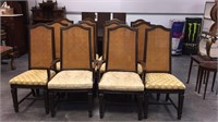VTG RUSTIC CANE BACK CHAIRS 12 TOTAL
