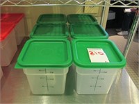 LOT, (6) CAMBRO STORAGE CONTAINERS IN THIS STACK