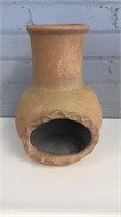 Clay chiminea