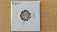 1937-S mercury dime