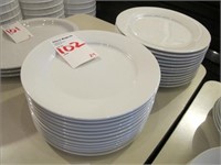 LOT, (24) 10" WHITE DINNER PLATES
