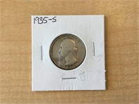 1935-s Washington quarter