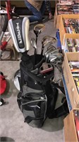 One really nice silver & black golf bag by hi-per