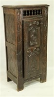 18th C. FRENCH CARVED CABINET WITH A SINGLE DOOR