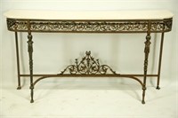 FRENCH CAST IRON CONSOLE