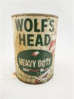Vintage Wolfs Head Heavy Duty Motor Oil 1 quart