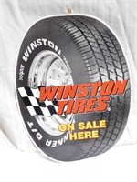 Winston Tires on Sale Here metal advertising