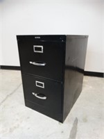 2 Drawer Black Metal file Cabinet
