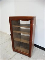 Audio Cabinet on wood Front Glass Doors