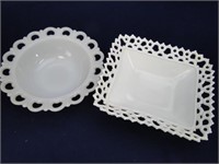 Milk Glass Bowls -2